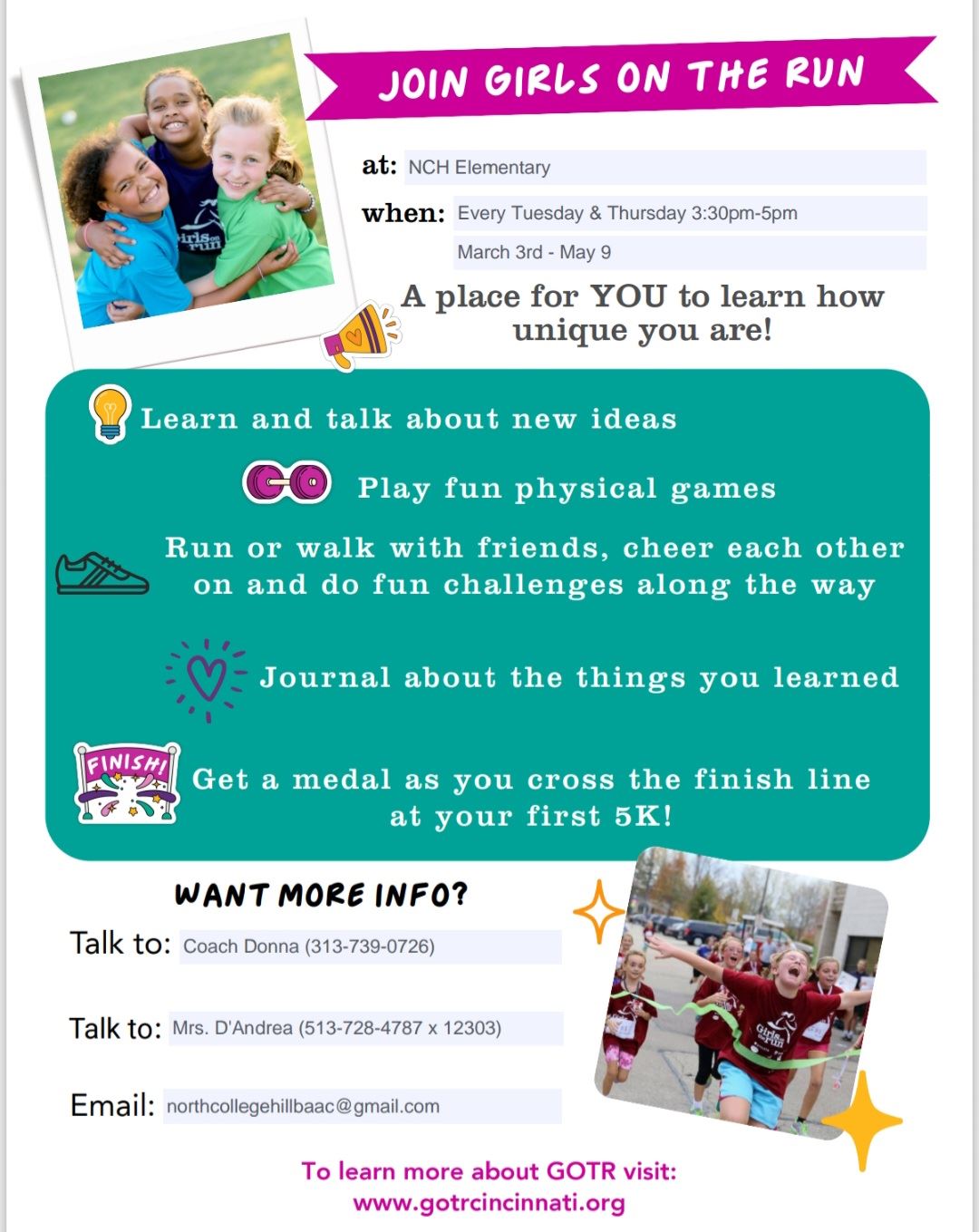 Girls on the Run Flyer 1